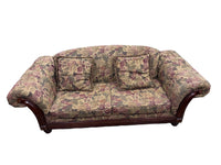 Floral-Upholstered Loveseat