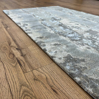3x5-ft Desert Smoke Area Rug, Wool and Bamboo Silk, 2-0105302