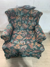 Green Floral Chair