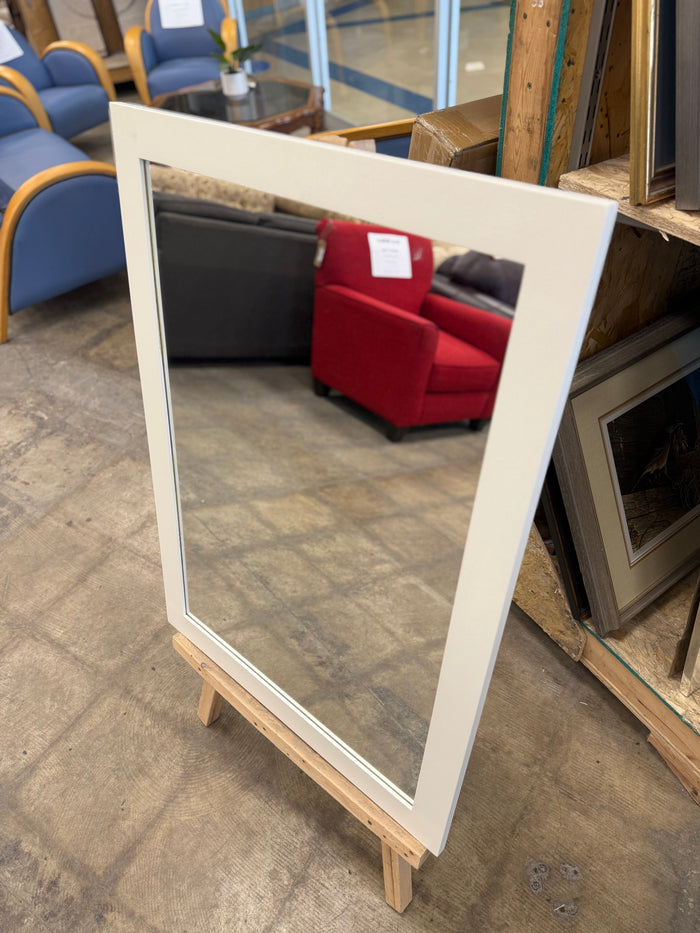 White Framed Mirror