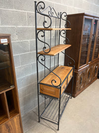 36" Bakers Rack Style Hutch
