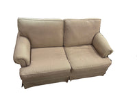 Tan Upholstered Loveseat