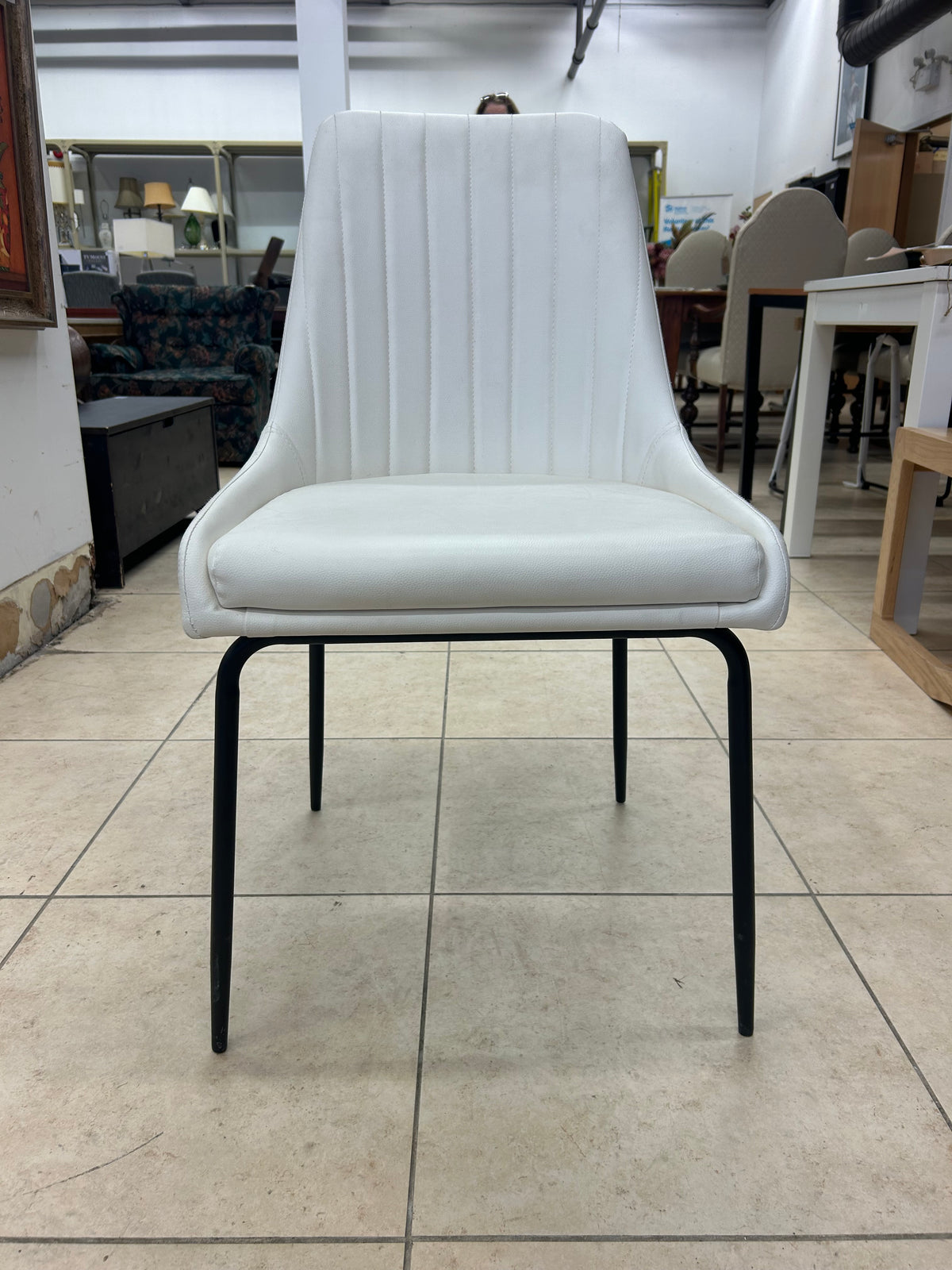 Alitia White Accent Chair