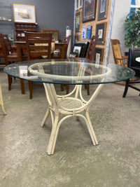 Glass Dining Table Set with 4 Chairs
