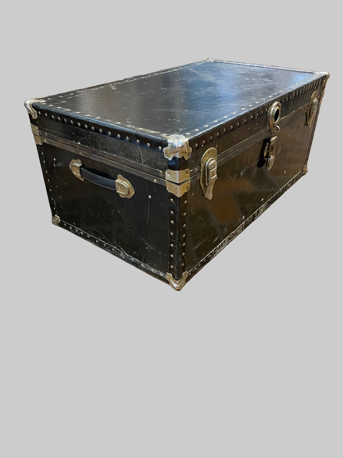 Black Steamer Trunk