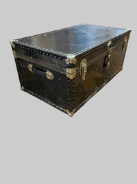 Black Steamer Trunk