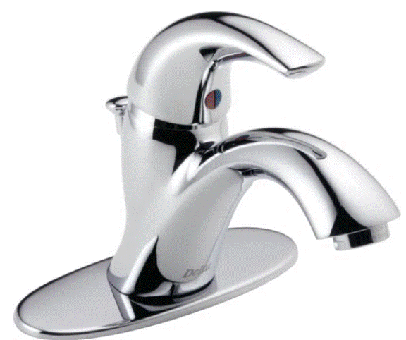 Single Hole Bathroom Faucet with Drain Assembly