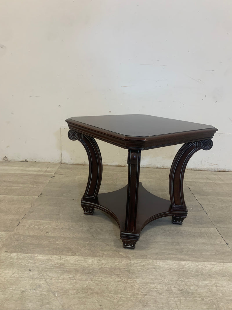 Solid Wood 2 Tier Side Table