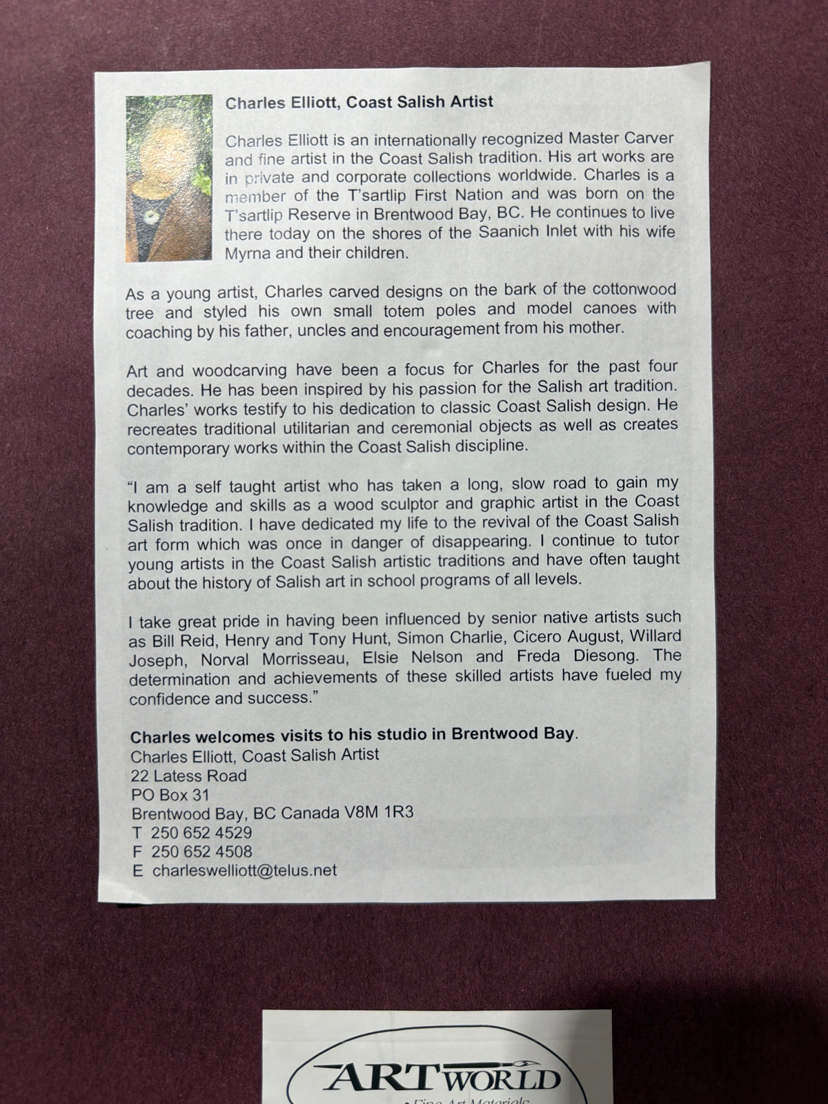 Limited Edition Silkscreen print  'One World" by Charles Elliot (Temosenthut)