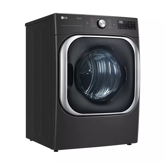 LG 9.0 cu. ft. Mega Capacity Smart wi-fi Enabled Front Load Gas Dryer (DLGX8901B) in Steel Black, 29-Inch Wide