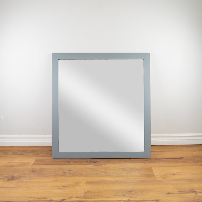 30" Wood Frame Mirror - Cool Grey