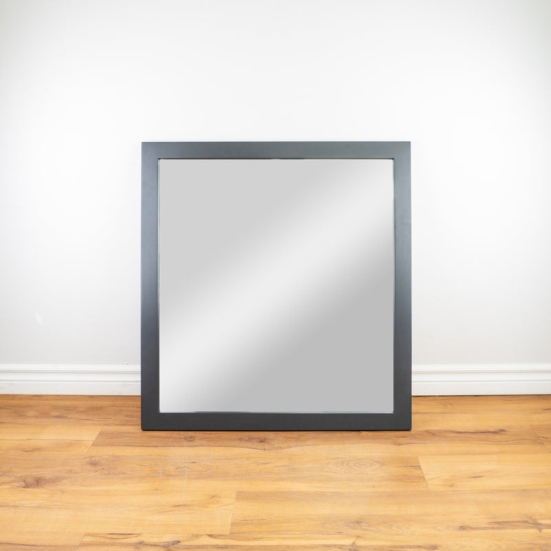 30" Wood Frame Mirror - Iron Grey