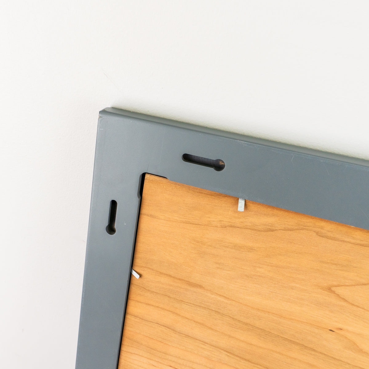 32" Wood Frame Mirror - Cool Grey