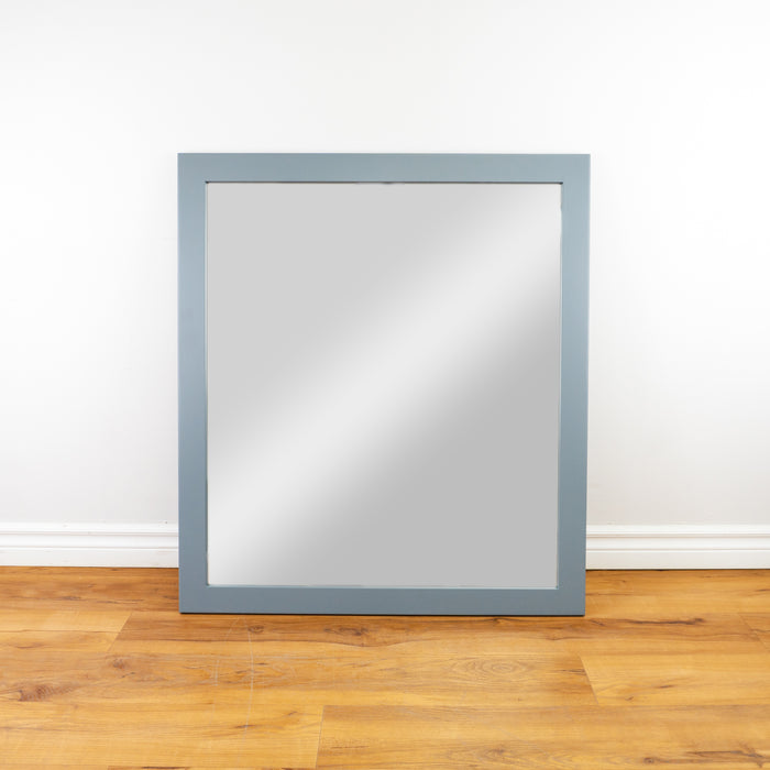 32" Wood Frame Mirror - Cool Grey