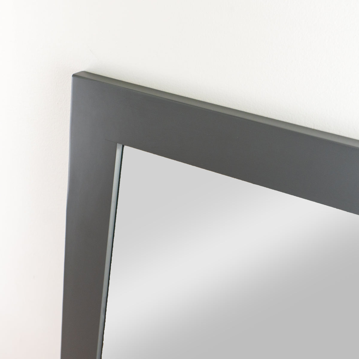 32" Wood Frame Mirror - Charcoal