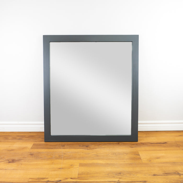 32" Wood Frame Mirror - Charcoal