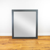 32" Wood Frame Mirror - Charcoal