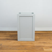 15-inch Wall Mount Floating Shaker Type Single Vanity Cabinet - Light Grey