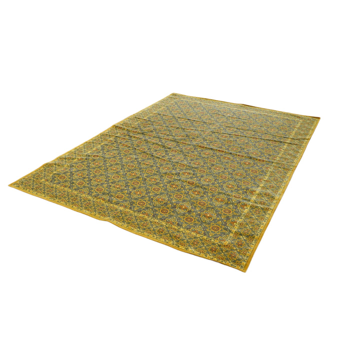 8x11-ft Cotton Chenille Area Rug, Teal