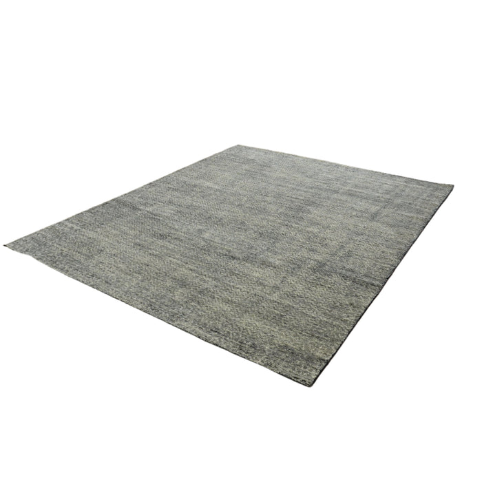 8x10-ft Wool Area Rug, Grey Striped