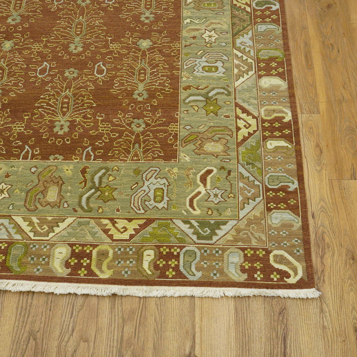 8x10-ft Wool Area Rug, Brown Mixed Colour, Safavieh Golden Jaipur Collection