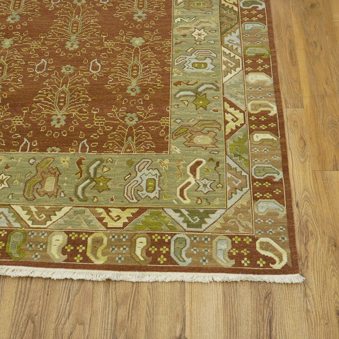 8x10-ft Wool Area Rug, Brown Mixed Colour, Safavieh Golden Jaipur Collection