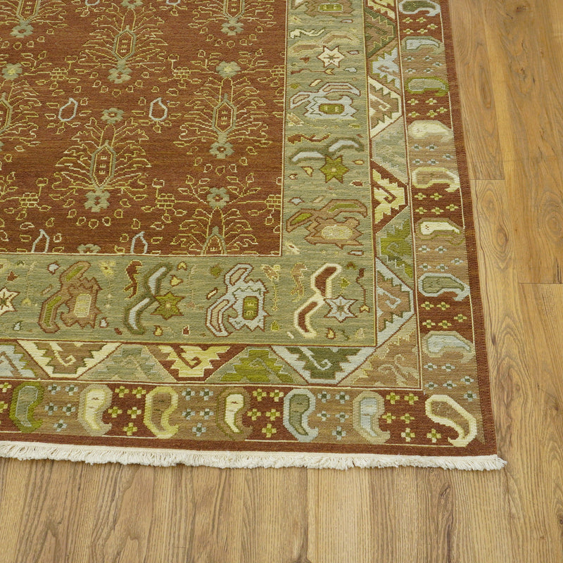 8x10-ft Wool Area Rug, Brown Mixed Colour, Safavieh Golden Jaipur Collection