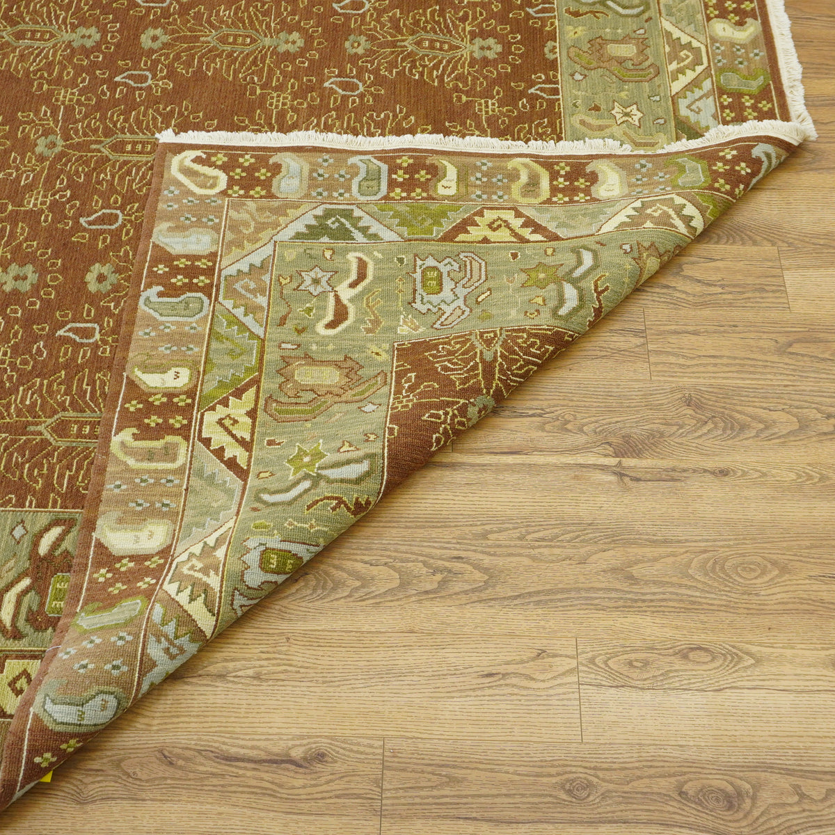8x10-ft Wool Area Rug, Brown Mixed Colour, Safavieh Golden Jaipur Collection