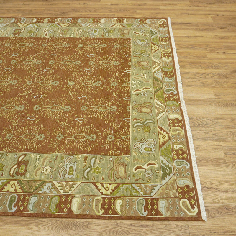 8x10-ft Wool Area Rug, Brown Mixed Colour, Safavieh Golden Jaipur Collection
