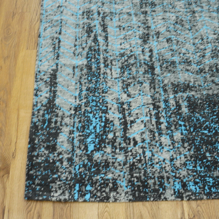 8x11-ft Polypropylene Area Rug, Blue nuLOOM Haydee Glacial Abstract Area Rug