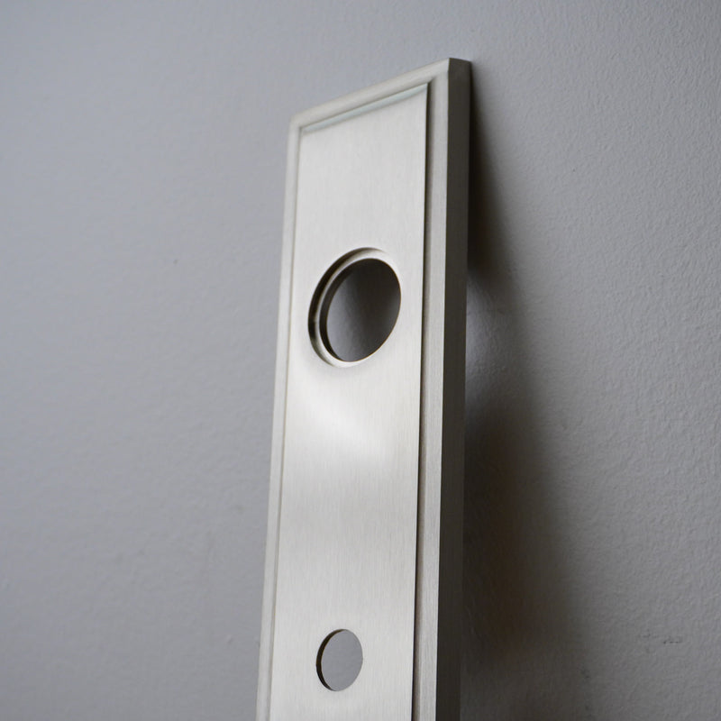 Sargent Door Plate in Satin Nickel, 8525SEMUS15/1