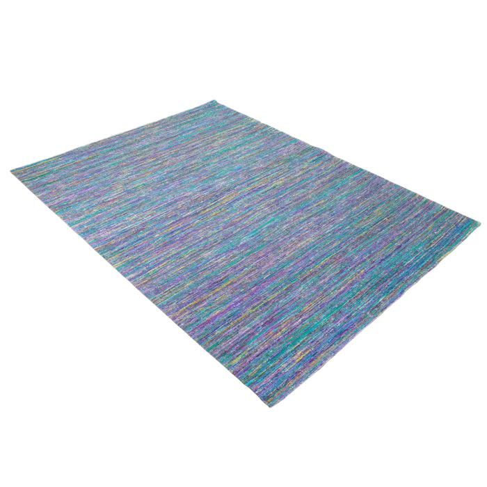 8×10-ft Polyester Dhurrie Rug in Multicolor – 20, Shenaz SHE-31200
