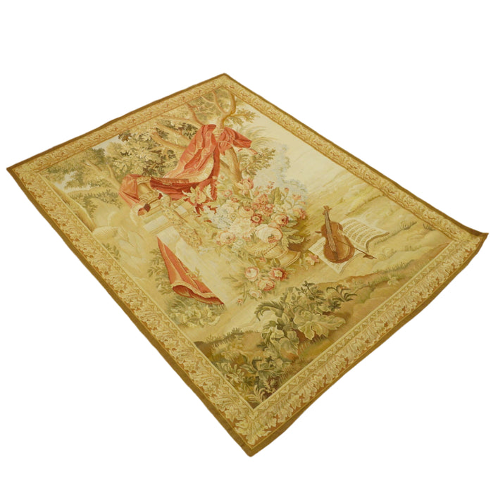 5×7-ft Wool Blend Area Rug – Classical Still Life Design, 64
