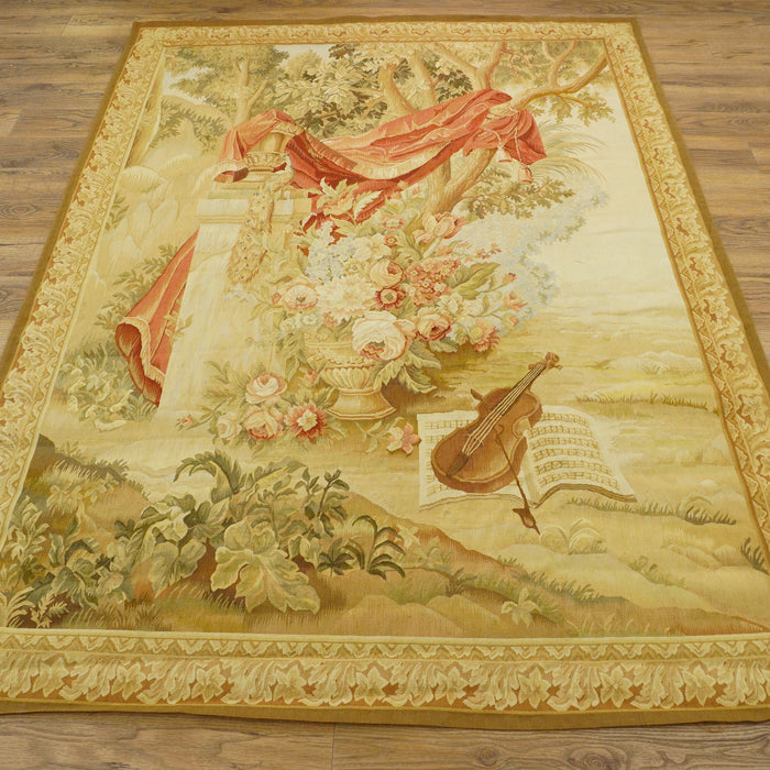 5×7-ft Wool Blend Area Rug – Classical Still Life Design, 64