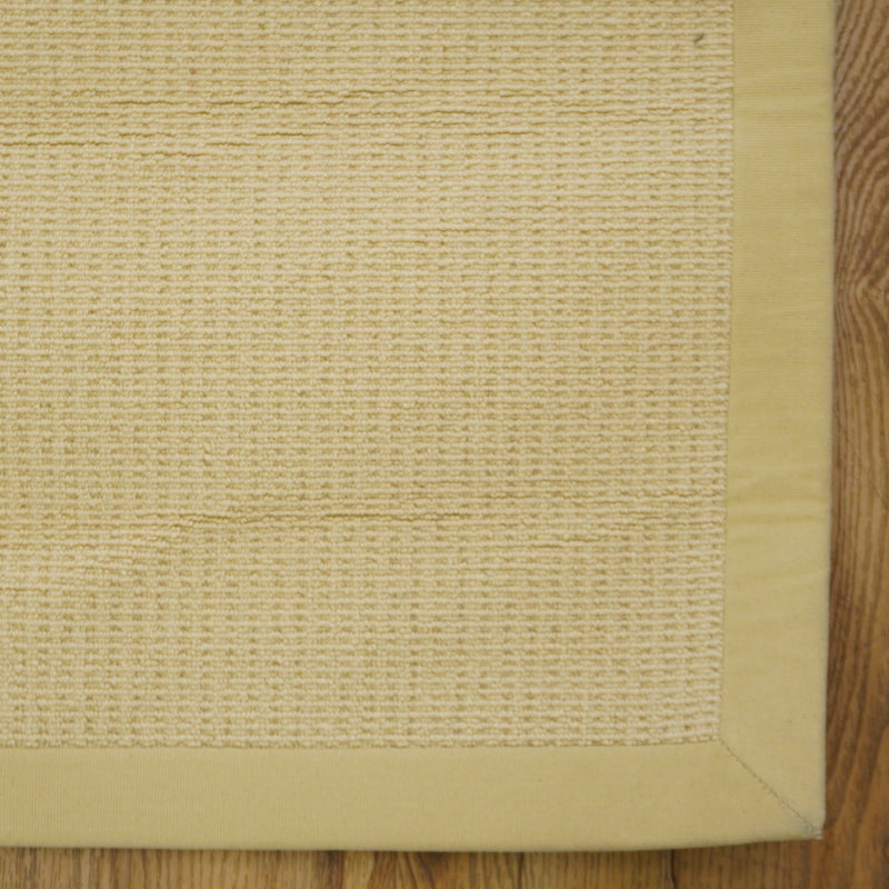 9×11-ft Sisal & Wool Area Rug – Sand Beige Flatweave, 288
