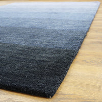 5×7-ft Wool Area Rug – Calvin Klein Haze CK203 Smoke Indigo, HACO1-IND