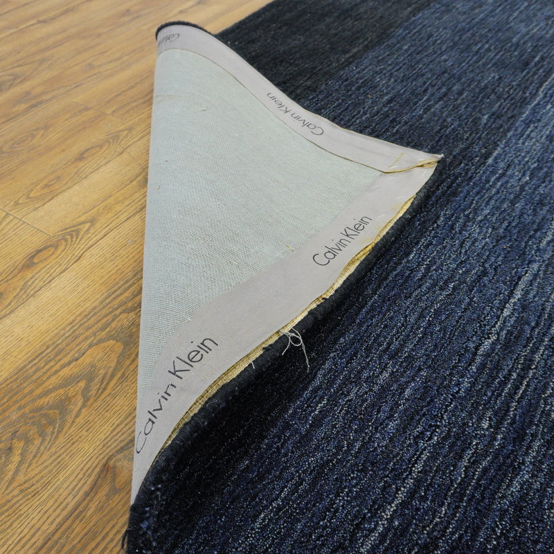 5×7-ft Wool Area Rug – Calvin Klein Haze CK203 Smoke Indigo, HACO1-IND