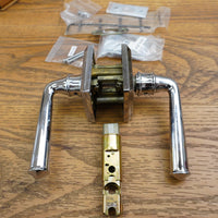 Federal Lever Passage Set in Polished Chrome, PS.FED.R.TSR.260.SL.SS