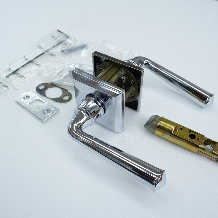 Federal Lever Passage Set in Polished Chrome, PS.FED.R.TSR.260.SL.SS