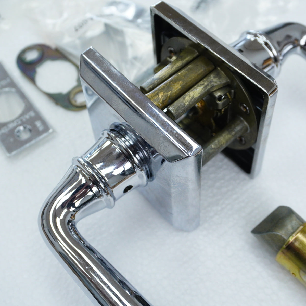 Federal Lever Passage Set in Polished Chrome, PS.FED.R.TSR.260.SL.SS