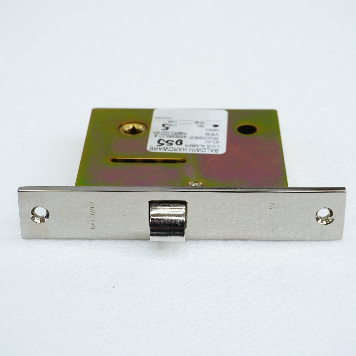 Interior Mortise Lock – Knob Passage Function in Lifetime Polished Nickel, 8530.055.R