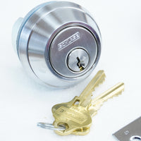 Single Cylinder Deadbolt in Satin Chrome, B660P 626