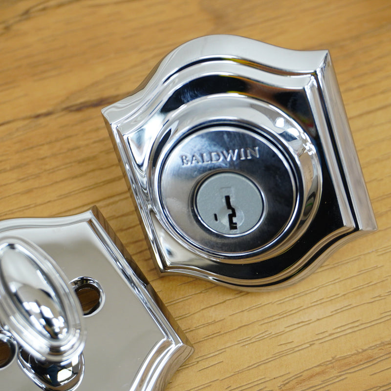 Traditional Arch Single Cylinder Deadbolt in Polished Chrome, SC.TAD.260.6L.DS.SMT.KD