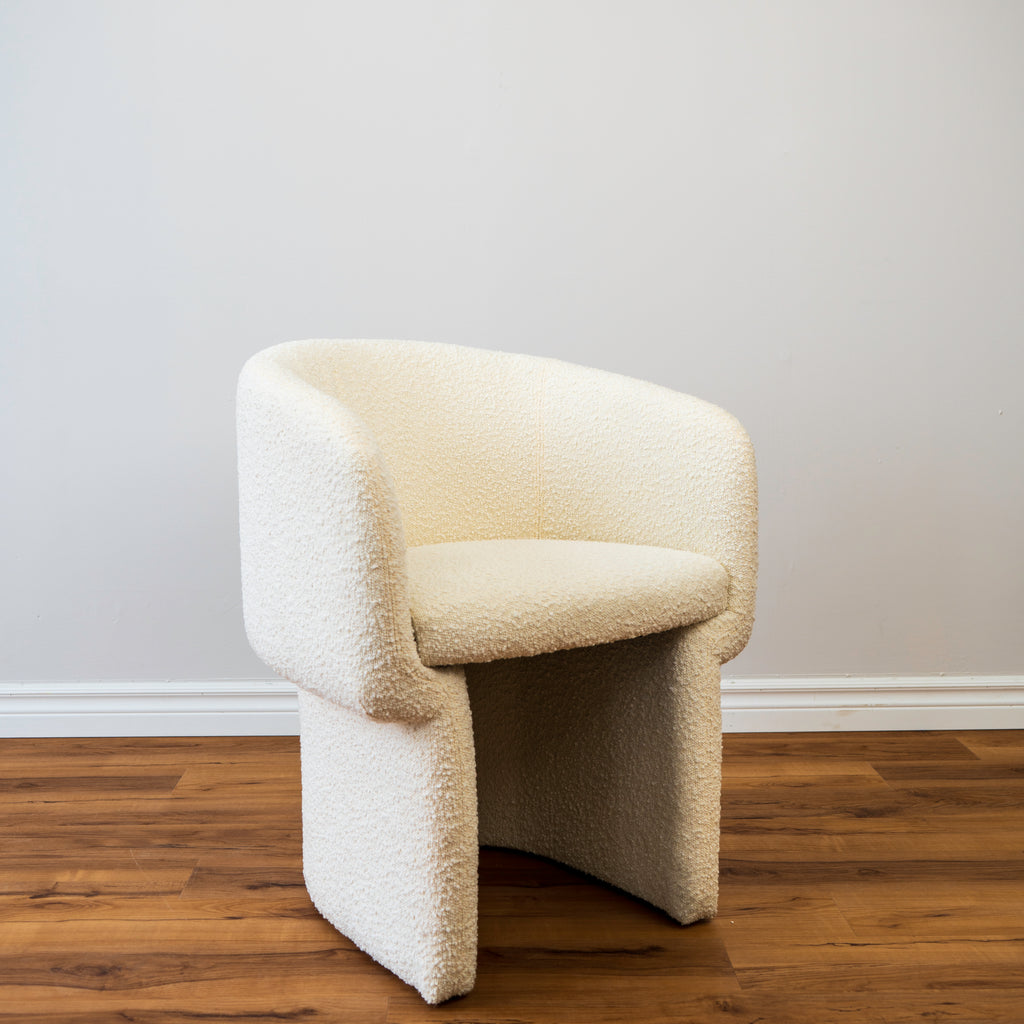 Clementine Dining Chair- Buttermilk Boucle