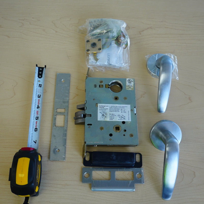 Schlage L9050L 07L Mortise Entrance/Office Lock – Less Cylinder, Satin Chrome