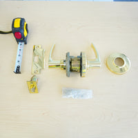 Schlage AL40S JUP 605 Privacy Lever Lock – Jupiter Style, Bright Brass