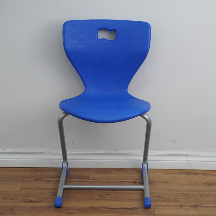18-Inch W Blue Curved Back Side Chair