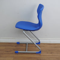 18-Inch W Blue Curved Back Side Chair