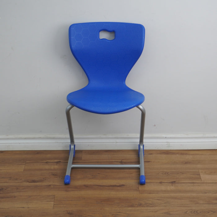 18-Inch W Blue Curved Back Side Chair