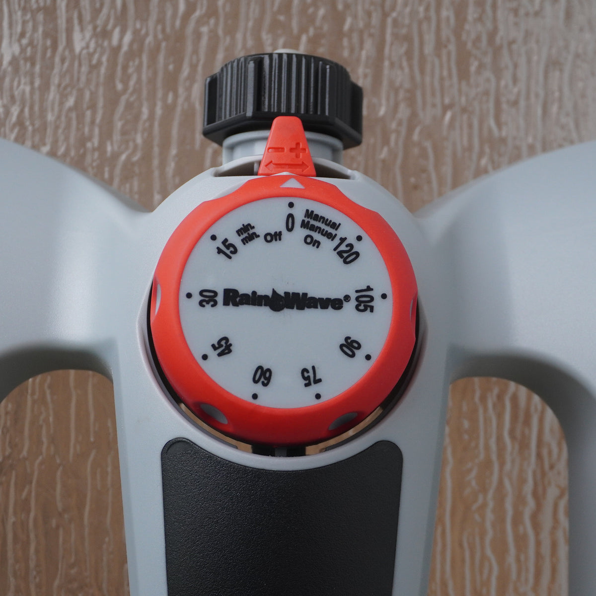 10-Inch Rainwave 6 Pattern Rotary Sprinkler with Timer on Base